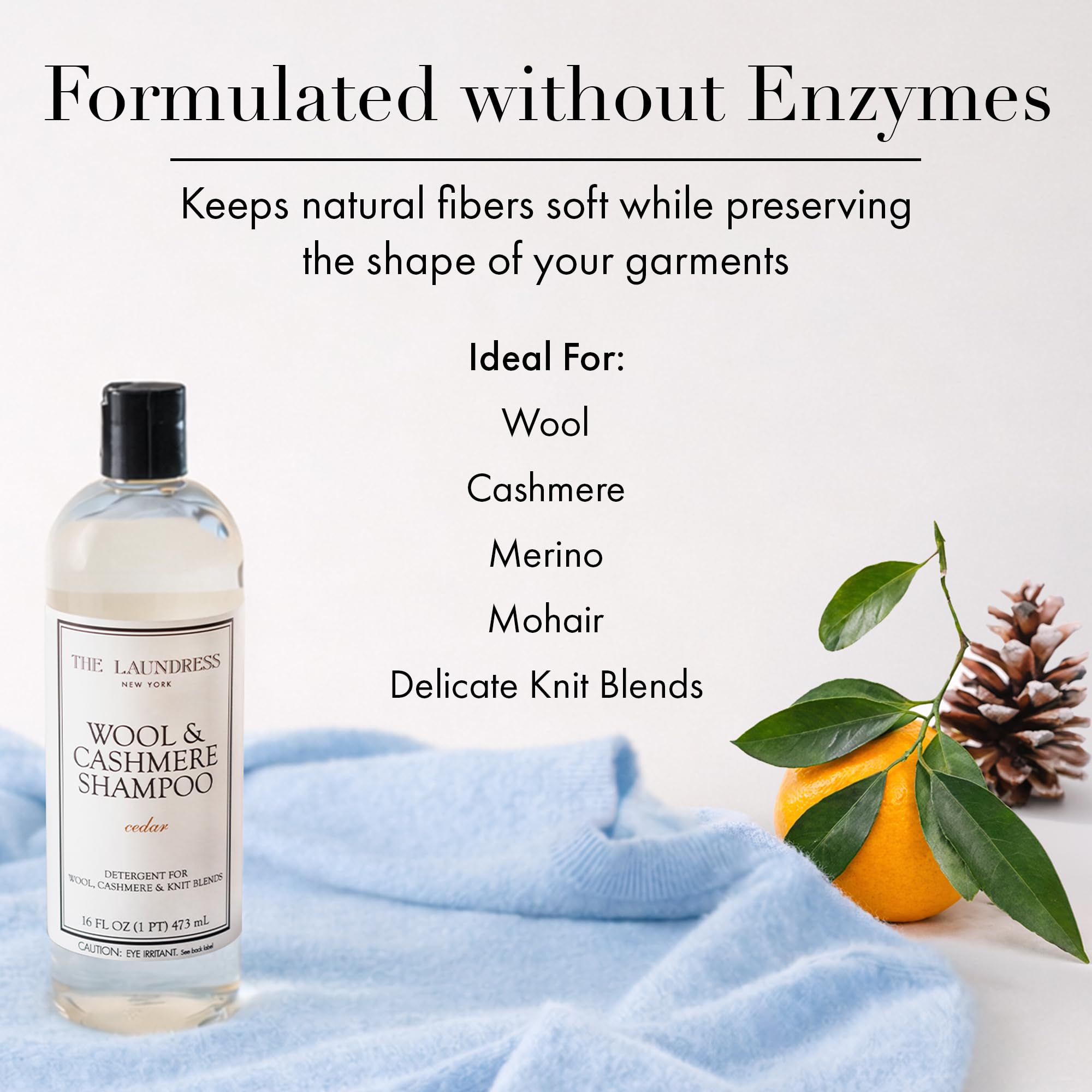 Amazon.com: The Laundress Wool & Cashmere Shampoo, Cedar Scent, 31
